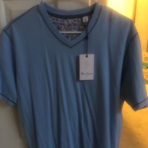 Robert Graham blue tshirt size medium with tags